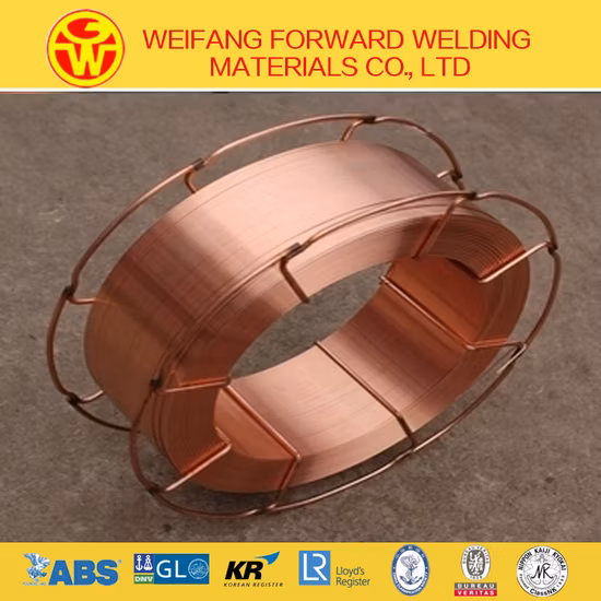 Aws A5.17 Em12 Unterpulverschweißdraht Golden Bridge Schweißkupferdraht aus China